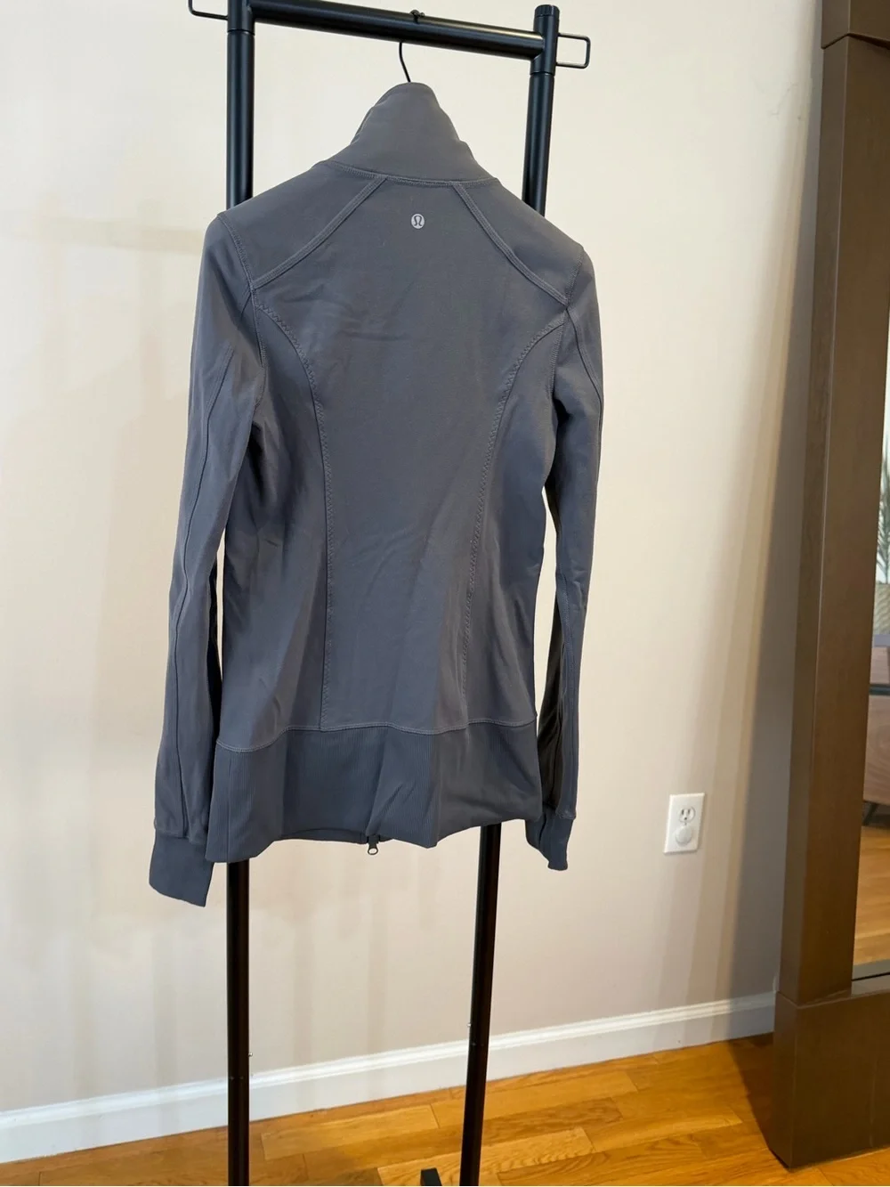 Lululemon In Stride Heather Gray Zip-Up Athletic Jacket